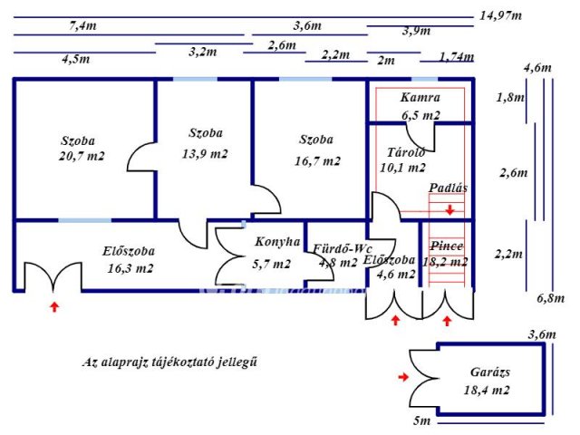 Eladó családi ház, Tiszakécskén 19.9 M Ft, 3 szobás