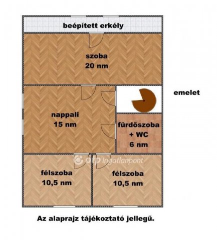 Eladó családi ház, Tiszaföldváron 35 M Ft, 1+2 szobás