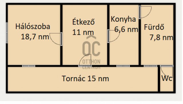 Eladó családi ház, Tápiószentmártonon 21 M Ft, 1 szobás