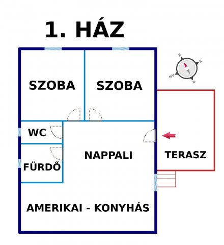 Eladó családi ház, Tóalmáson 49.9 M Ft, 6 szobás