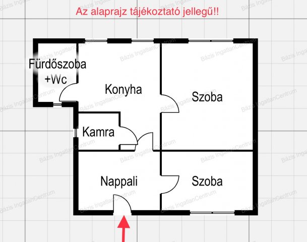 Eladó téglalakás, Bácsalmáson 13.99 M Ft, 2 szobás