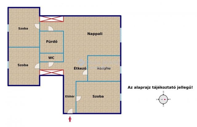 Eladó panellakás, Veszprémben 39.99 M Ft, 4 szobás