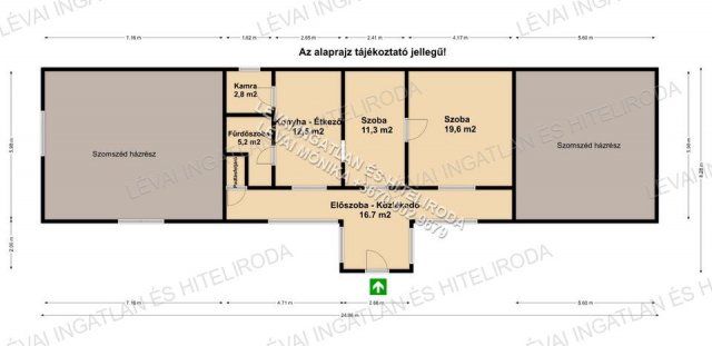 Eladó családi ház, Békéscsabán 16.9 M Ft, 2 szobás
