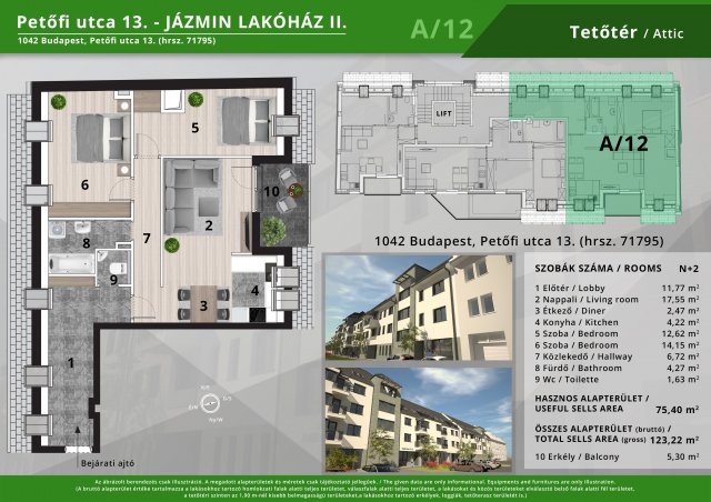 Eladó téglalakás, Budapesten, IV. kerületben, Petőfi utcában