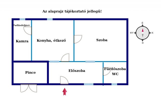 Eladó családi ház, Dombóváron 12.9 M Ft, 1+1 szobás