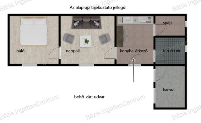 Eladó családi ház, Baján 35 M Ft, 2 szobás