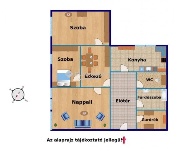 Eladó panellakás, Budapesten, IV. kerületben 52 M Ft, 2+1 szobás