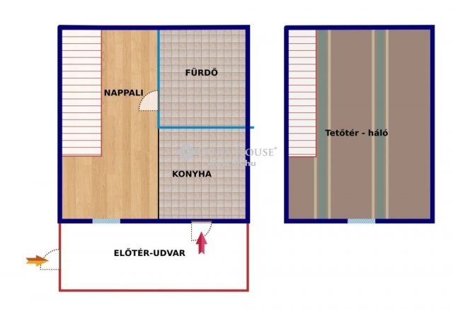 Eladó téglalakás, Budapesten, IV. kerületben 35 M Ft, 2 szobás