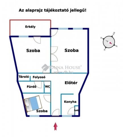 Eladó téglalakás, Nagykanizsán 37.5 M Ft, 3 szobás