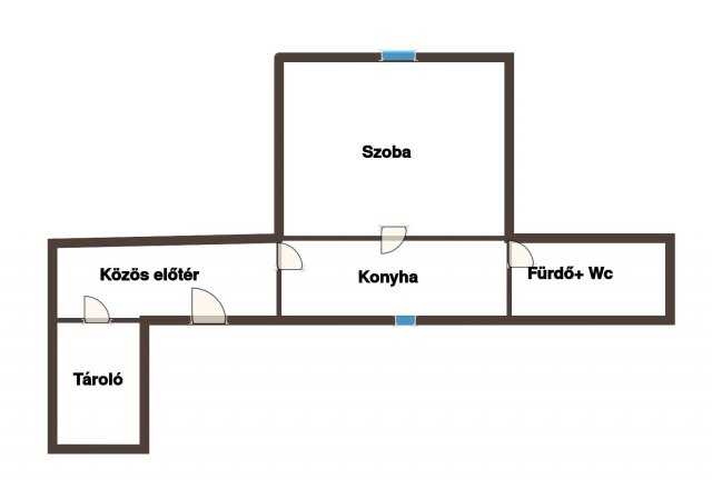 Eladó téglalakás, Pécsett 18.2 M Ft, 1 szobás