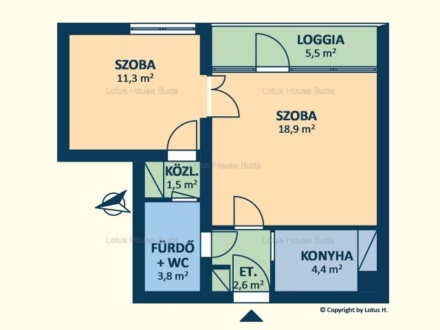 Eladó téglalakás, Budapesten, XI. kerületben 69 M Ft, 2 szobás