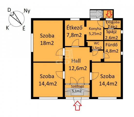 Eladó családi ház, Hernádnémetin 23 M Ft, 3 szobás