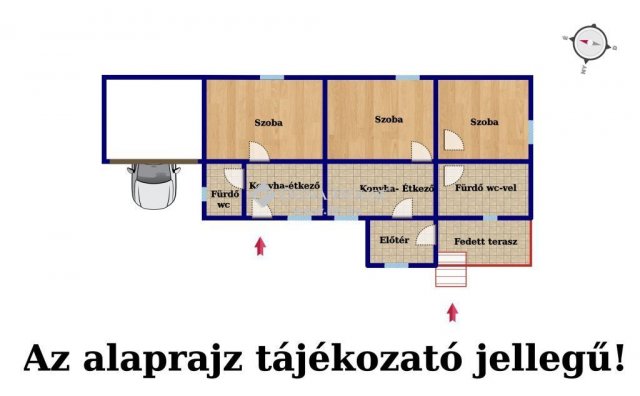 Eladó családi ház, Tápiógyörgyén 25 M Ft, 3 szobás