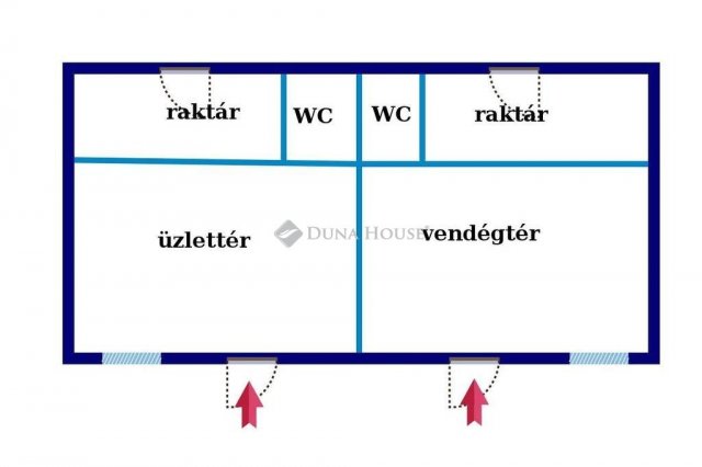 Eladó üzlethelyiség, Komlón, Bem József utcában 26.4 M Ft