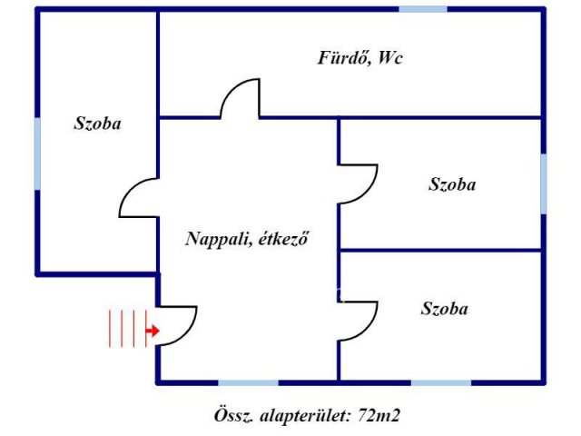 Eladó családi ház, Bodrogolasziban 12.5 M Ft, 2+1 szobás