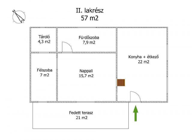 Eladó családi ház, Hódmezővásárhelyen 49.5 M Ft, 2+1 szobás