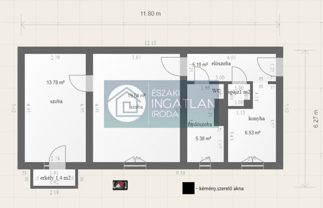 Eladó téglalakás, Kazincbarcikán, Építők útján 19.99 M Ft