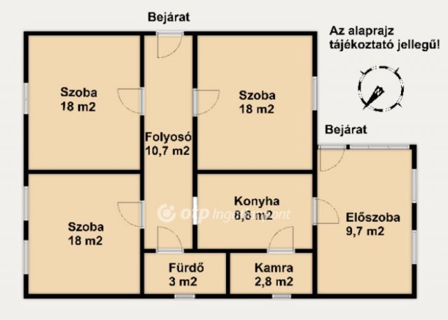 Eladó családi ház, Győrött 52.9 M Ft, 3 szobás