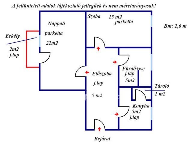 Eladó téglalakás, Balassagyarmaton 21.9 M Ft, 2 szobás