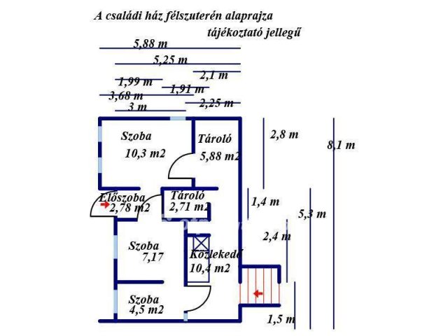 Eladó családi ház, Lajosmizsén 59.49 M Ft, 5+1 szobás