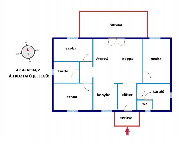 Eladó családi ház, Dabason 64 M Ft, 4 szobás