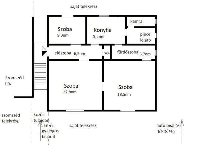 Eladó családi ház, Szombathelyen 81.9 M Ft, 3 szobás