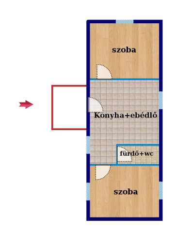 Eladó mezogazdasagi ingatlan, Helvécián 30 M Ft, 2 szobás