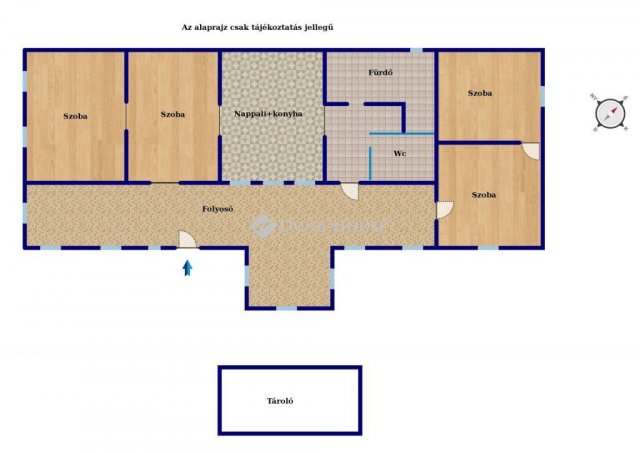 Eladó családi ház, Monoron, Kinizsi utcában 59.9 M Ft, 5 szobás