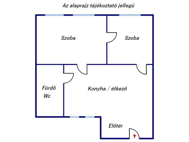 Eladó téglalakás, Szegeden 49.9 M Ft, 2 szobás