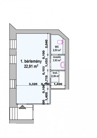 Kiadó üzlethelyiség, Budapesten, IX. kerületben 170 E Ft / hó