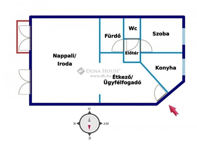 Eladó iroda, Kecskeméten 57.9 M Ft, 2 szobás