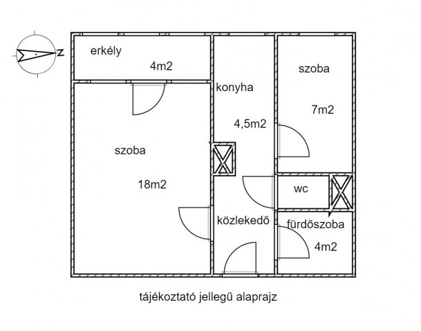 Eladó panellakás, Nagykanizsán 16.99 M Ft, 1+1 szobás