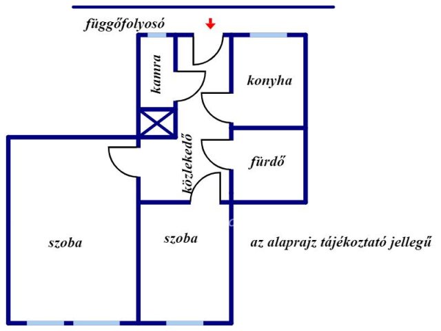 Eladó téglalakás, Szegeden 35 M Ft, 2 szobás