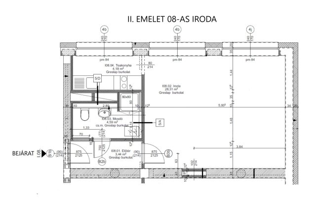 Kiadó iroda, Győrött 157 E Ft / hó, 1 szobás