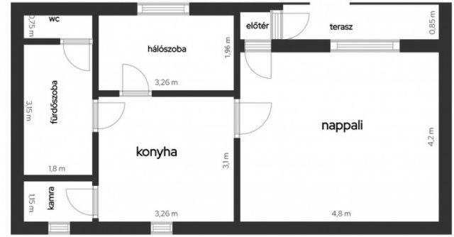 Eladó sorház, Budapesten, XVII. kerületben 30.9 M Ft, 1+1 szobás