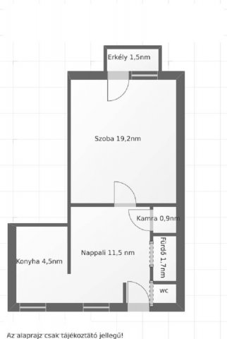 Eladó téglalakás, Salgótarjánban 13.5 M Ft, 1+1 szobás