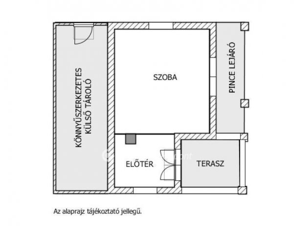 Eladó nyaraló, Csongrádon 4.5 M Ft, 1 szobás