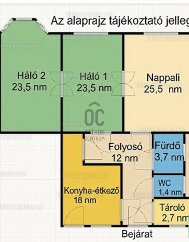 Eladó téglalakás, Budapesten, IX. kerületben 96.5 M Ft, 3 szobás