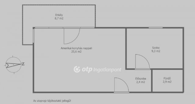 Eladó téglalakás, Siófokon 83.5 M Ft, 1+1 szobás