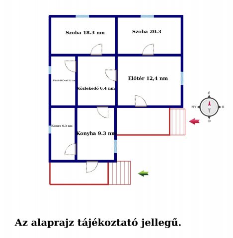 Eladó családi ház, Jászberényben 34 M Ft, 2 szobás