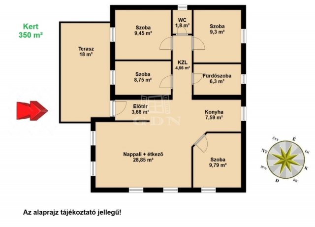 Eladó családi ház, Újhartyánon 79.9 M Ft, 1+4 szobás