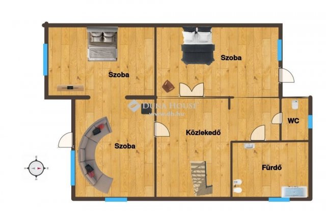 Eladó családi ház, Őrhalmon 65 M Ft, 4 szobás