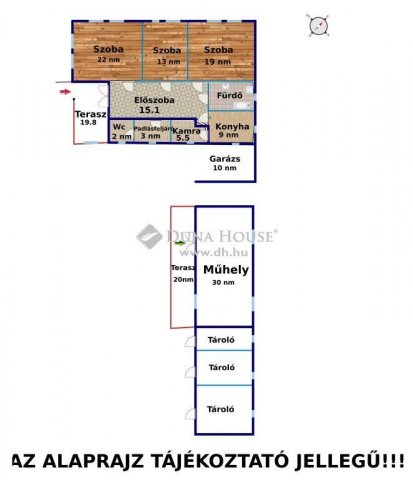 Eladó családi ház, Monoron 55.9 M Ft, 3 szobás