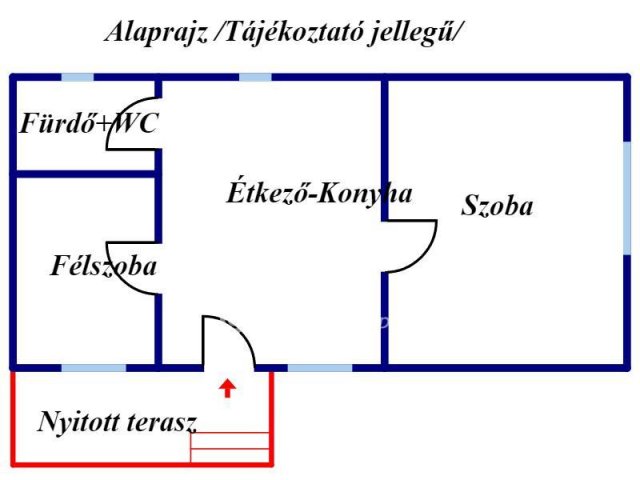 Eladó családi ház, Hajdúbagoson 25 M Ft, 1+1 szobás