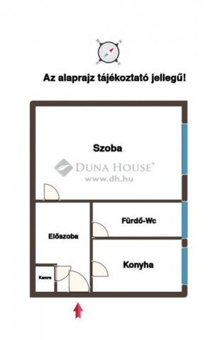 Eladó téglalakás, Nagykanizsán 22.5 M Ft, 1 szobás