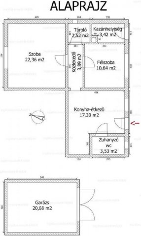 Eladó családi ház, Pécsett 21 M Ft, 1+1 szobás