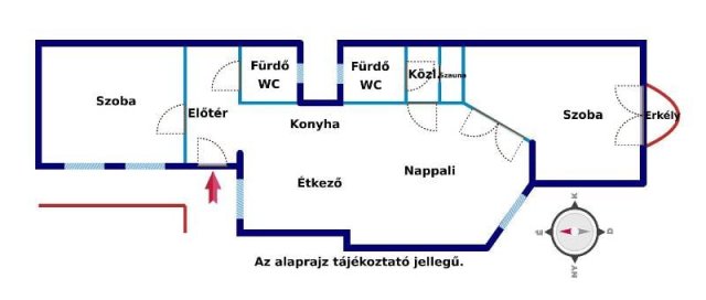 Kiadó téglalakás, albérlet, Budapesten, V. kerületben, 3 szobás