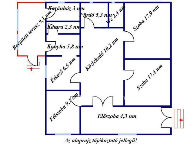 Eladó családi ház, Kisújszálláson 32 M Ft, 2+1 szobás