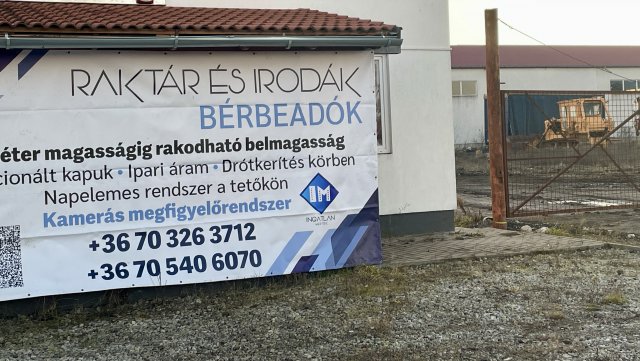 Kiadó ipari ingatlan, Miskolcon, Bogáncs utcában 1550 E Ft / hó