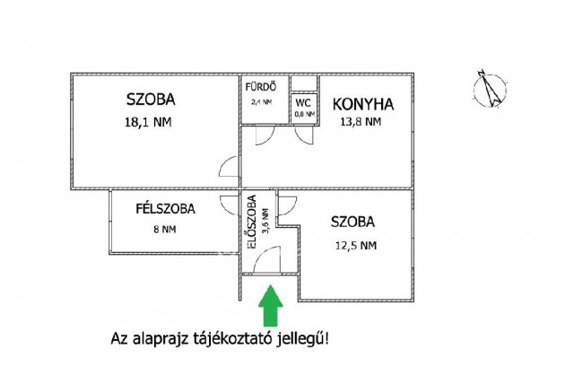 Eladó panellakás, Tiszaújvárosban 29.99 M Ft, 2+1 szobás